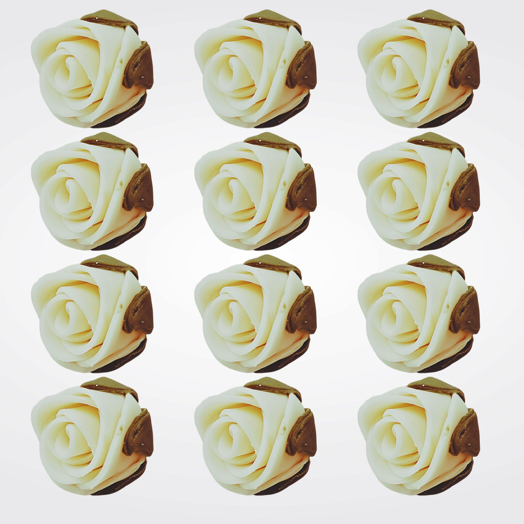 sugar roses for cake cupcake decoration ivory 120 gms