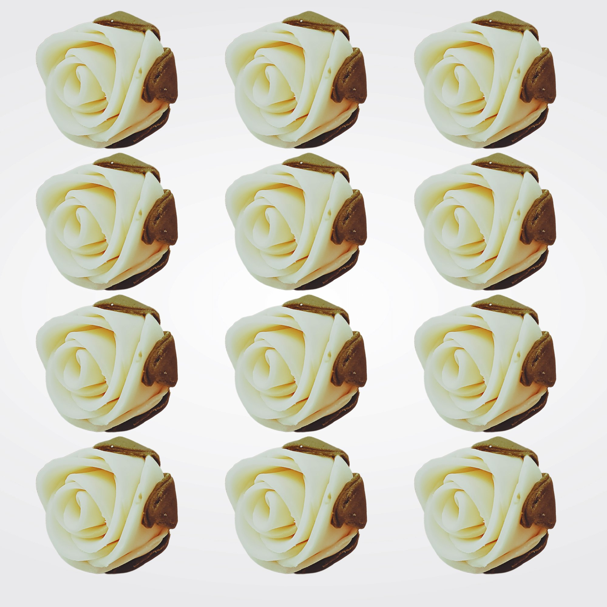 sugar roses for cake cupcake decoration ivory 120 gms