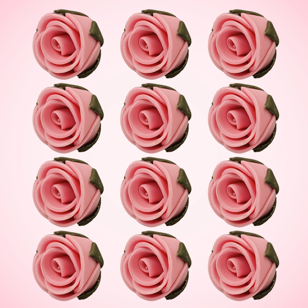 sugar roses for cake cupcake decoration blush pink 120 gms