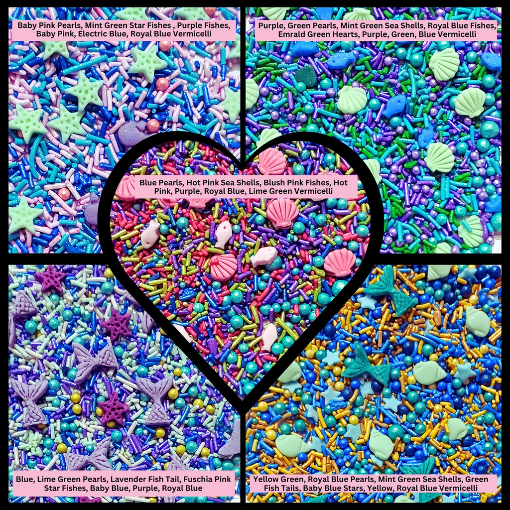 under the sea sprinkles for decorations 05 100 g