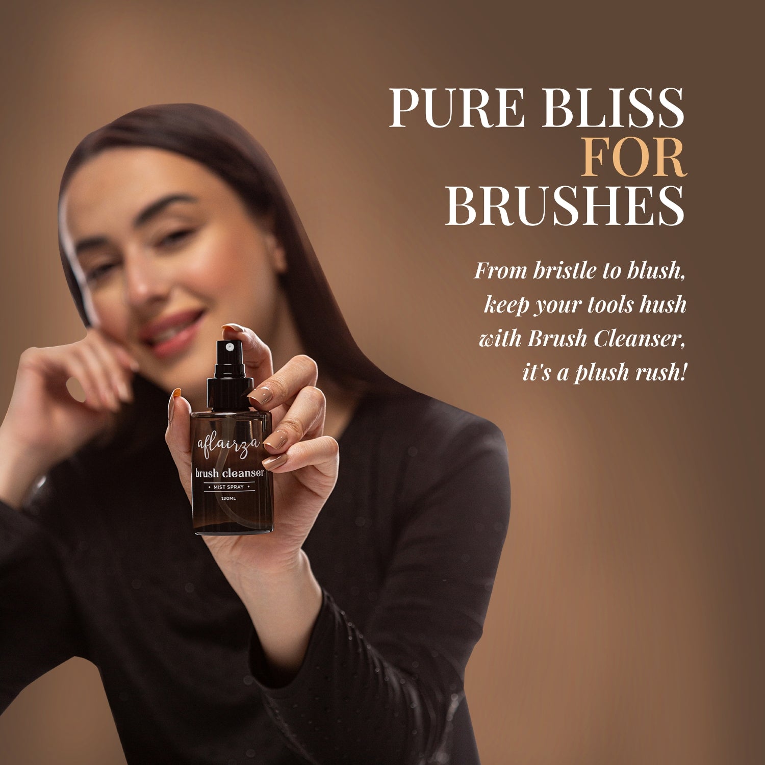 Aflairza Brush Cleanser for Extends Brush Life, Maintains Softness & Shape