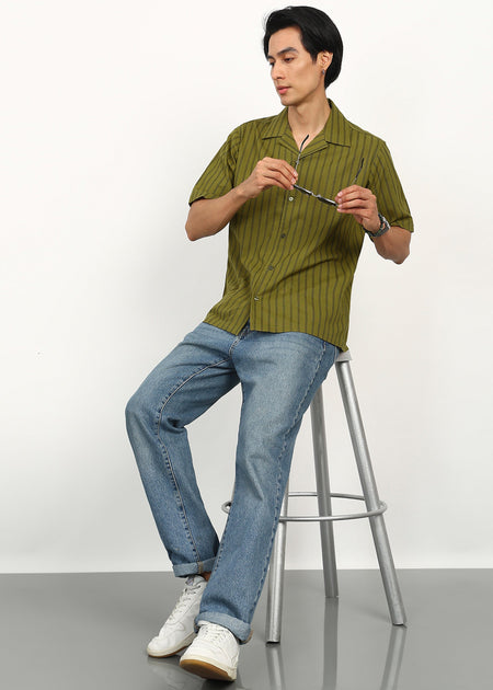 Fabmade Olive Rhythm Shirt
