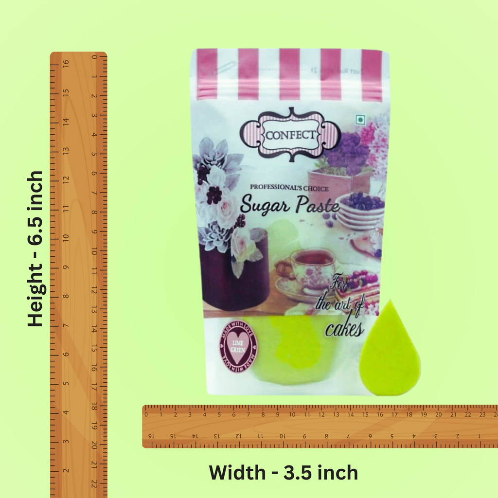 lime green fondant edible sugarpaste 1kg