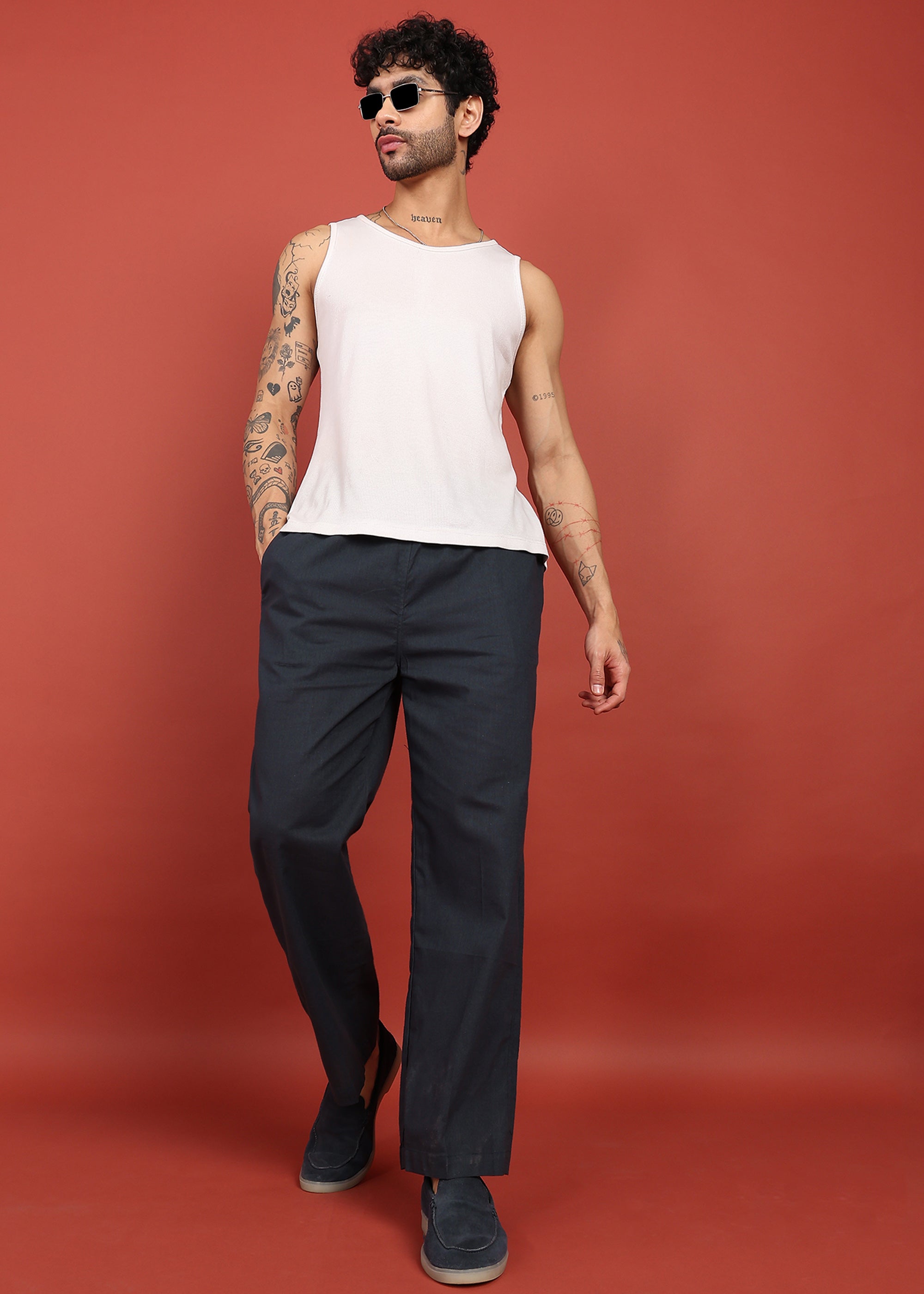 Fabmade Midnight Ease Relaxed-Fit Trousers