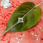trueBrowns 925 Sterling Silver Textured Om Silver Chain Rakhi - Distacart