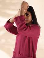trueBrowns Carrot Cotton Dobby Pocket Dress - Distacart