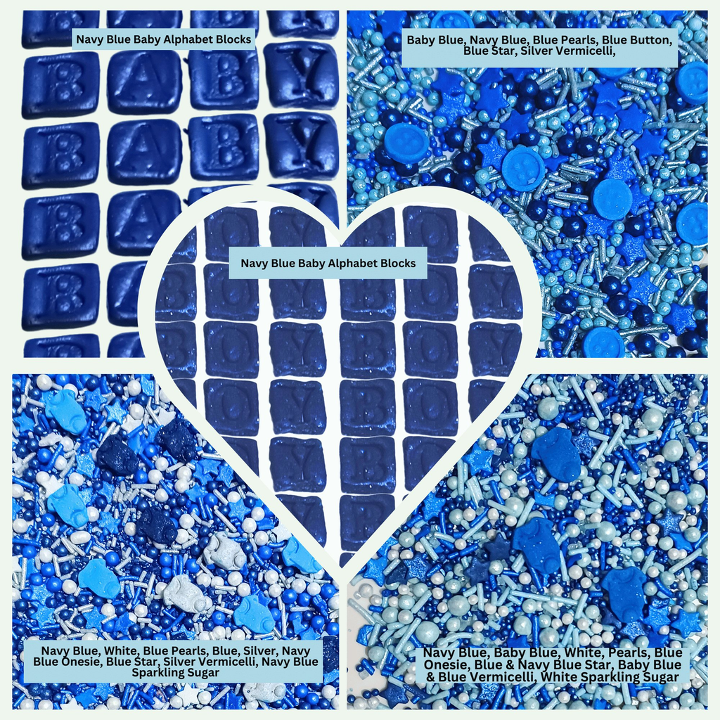 confect boys baby shower sprinkles gender reveal sprinkles pack of 5 baby shower 34