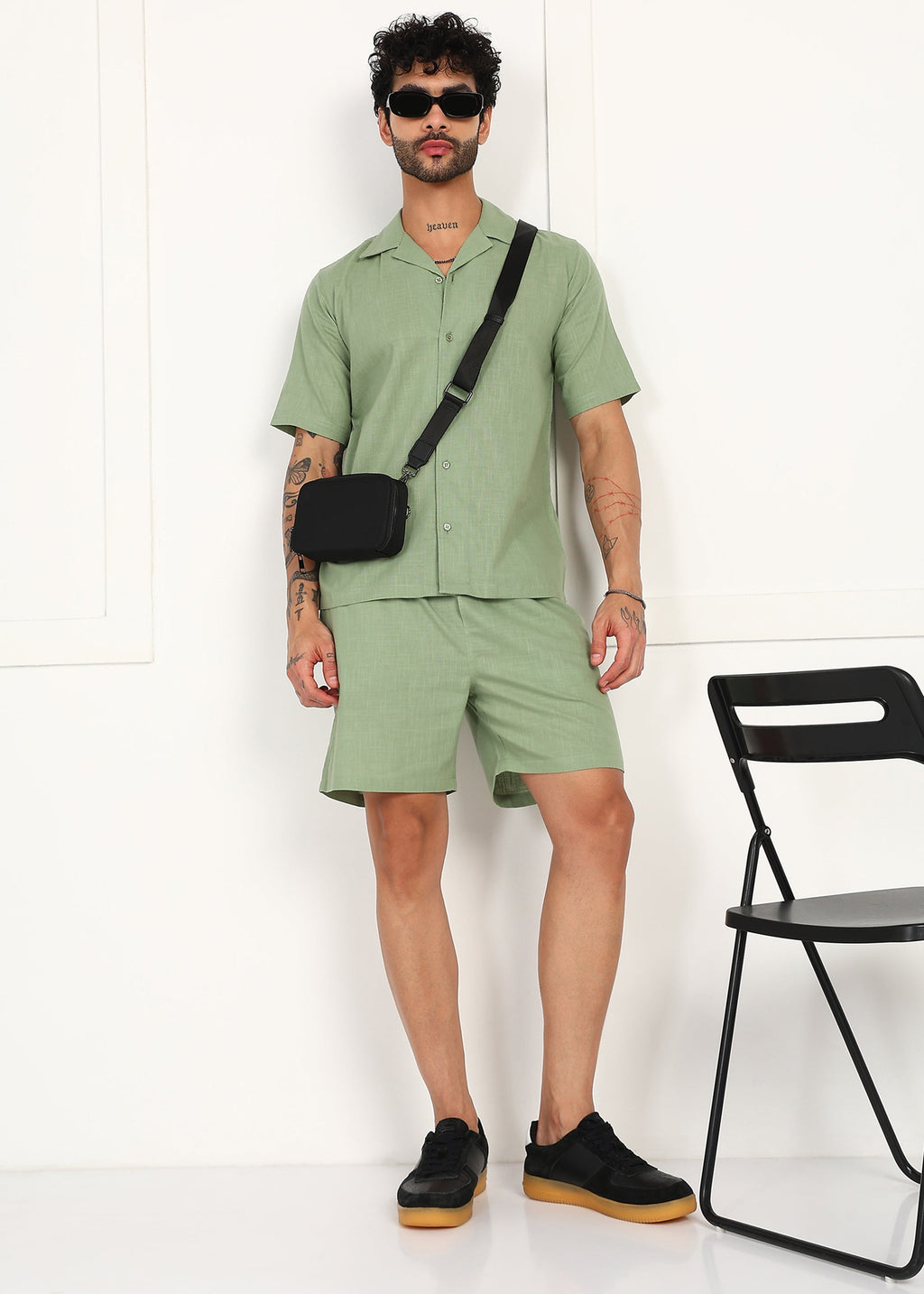 Fabmade Sage Linen Co-Ord Set