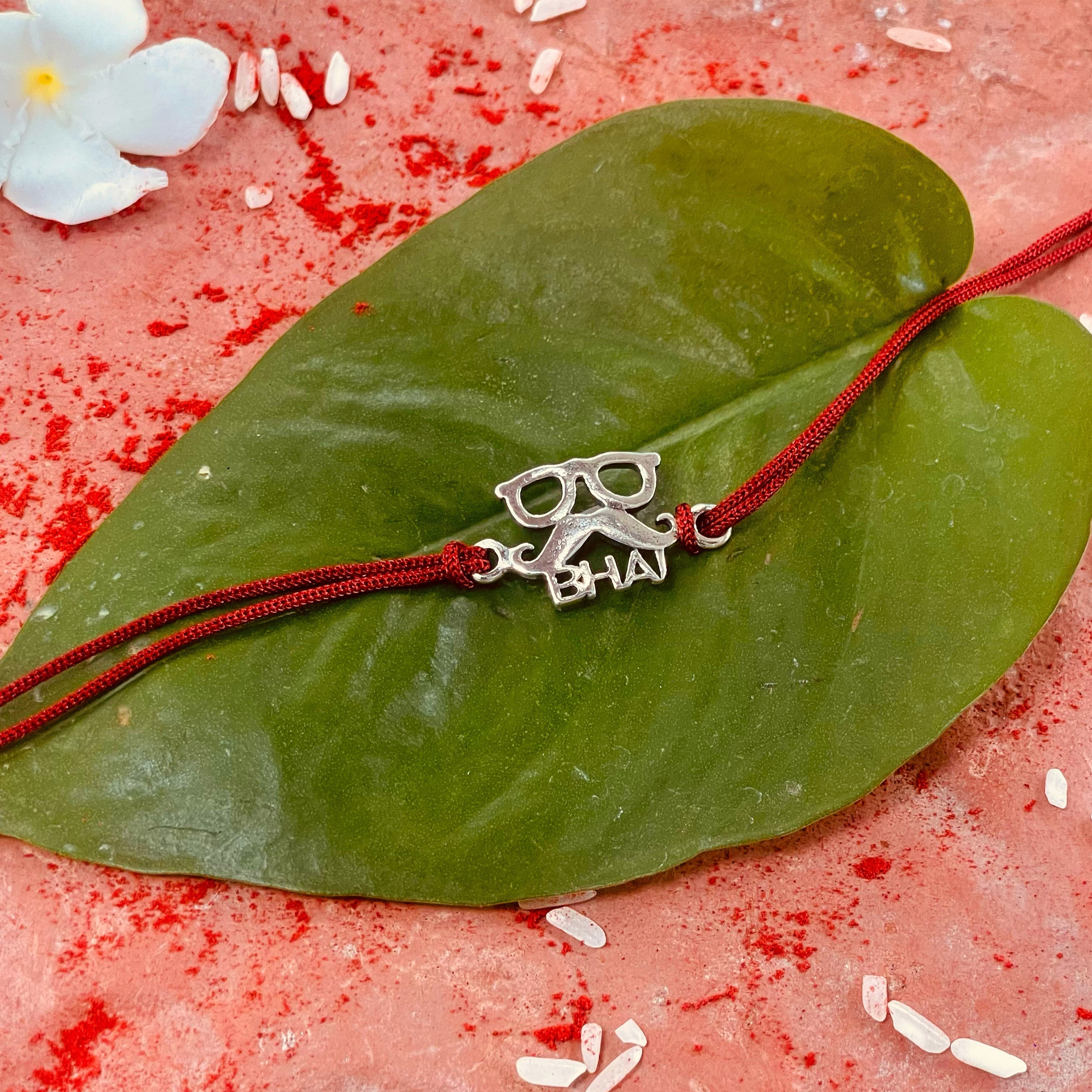 trueBrowns Sterling Silver Chashmish Bhai Thread Rakhi - Distacart