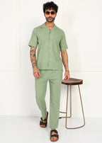 Fabmade Sage Flow Linen Co-Ord Set