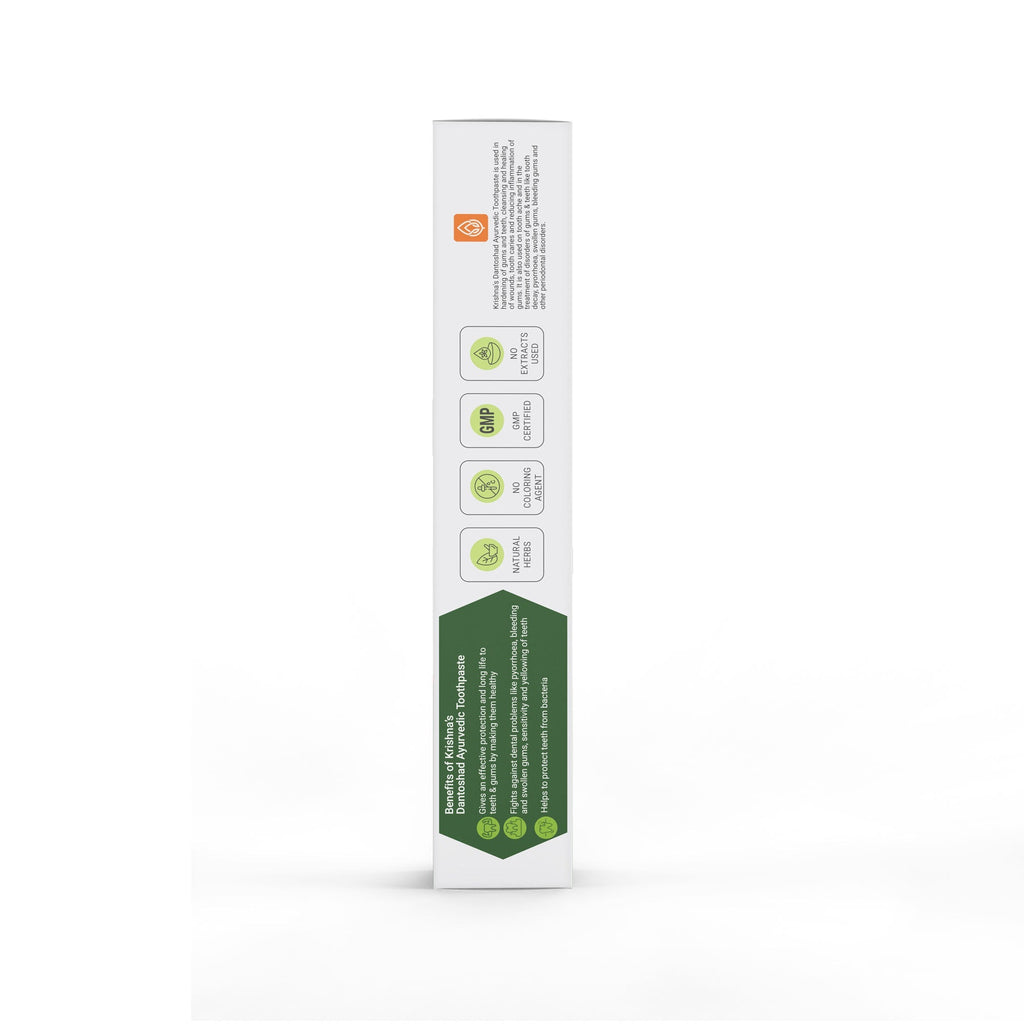 Krishna'S Herbal & Ayurveda Dantoshad Ayurvedic Toothpaste - Distacart