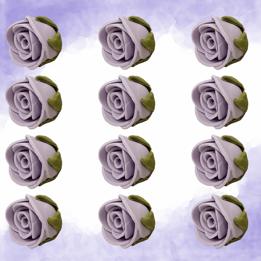 sugar roses for cake cupcake decoration lavender 120 gms