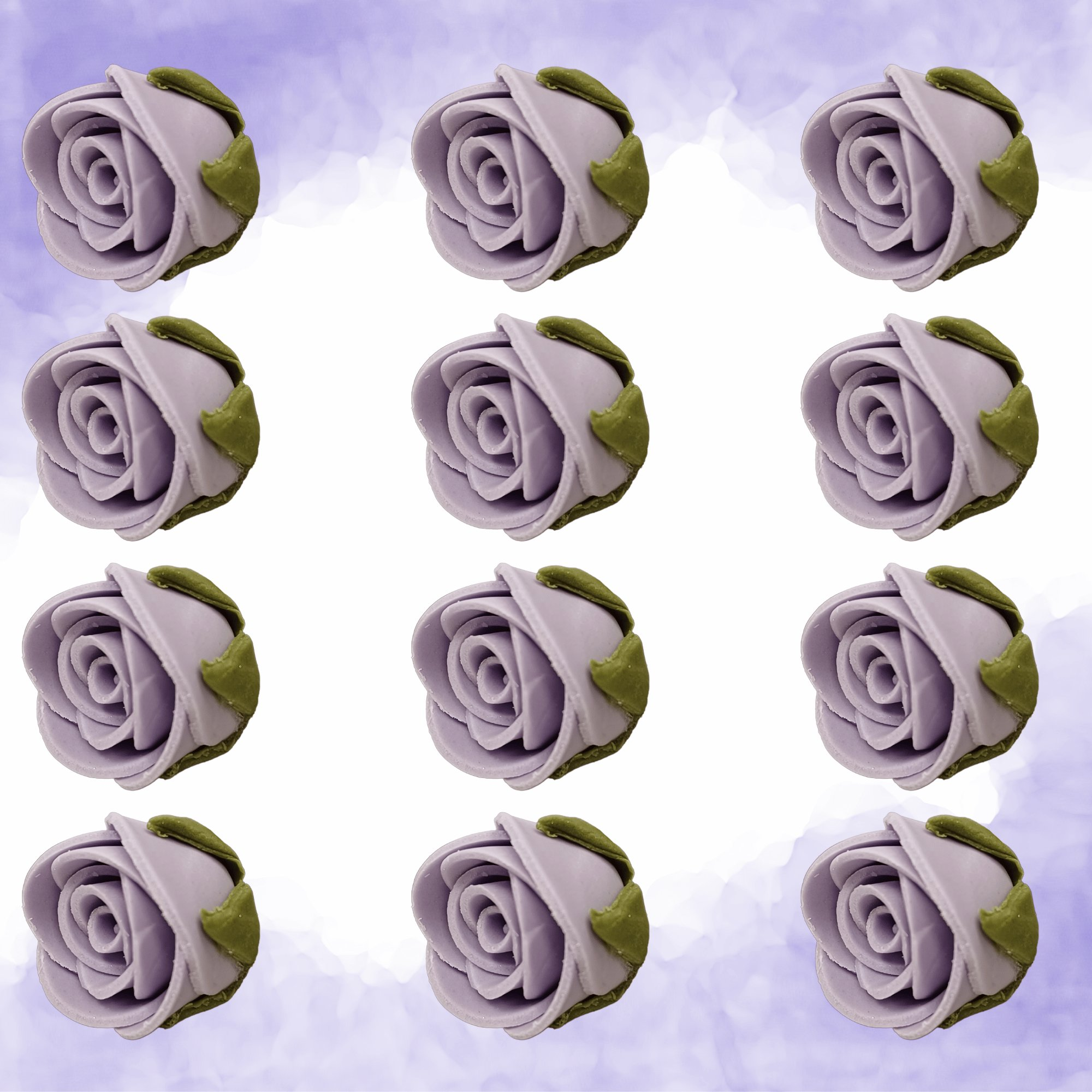 sugar roses for cake cupcake decoration lavender 120 gms