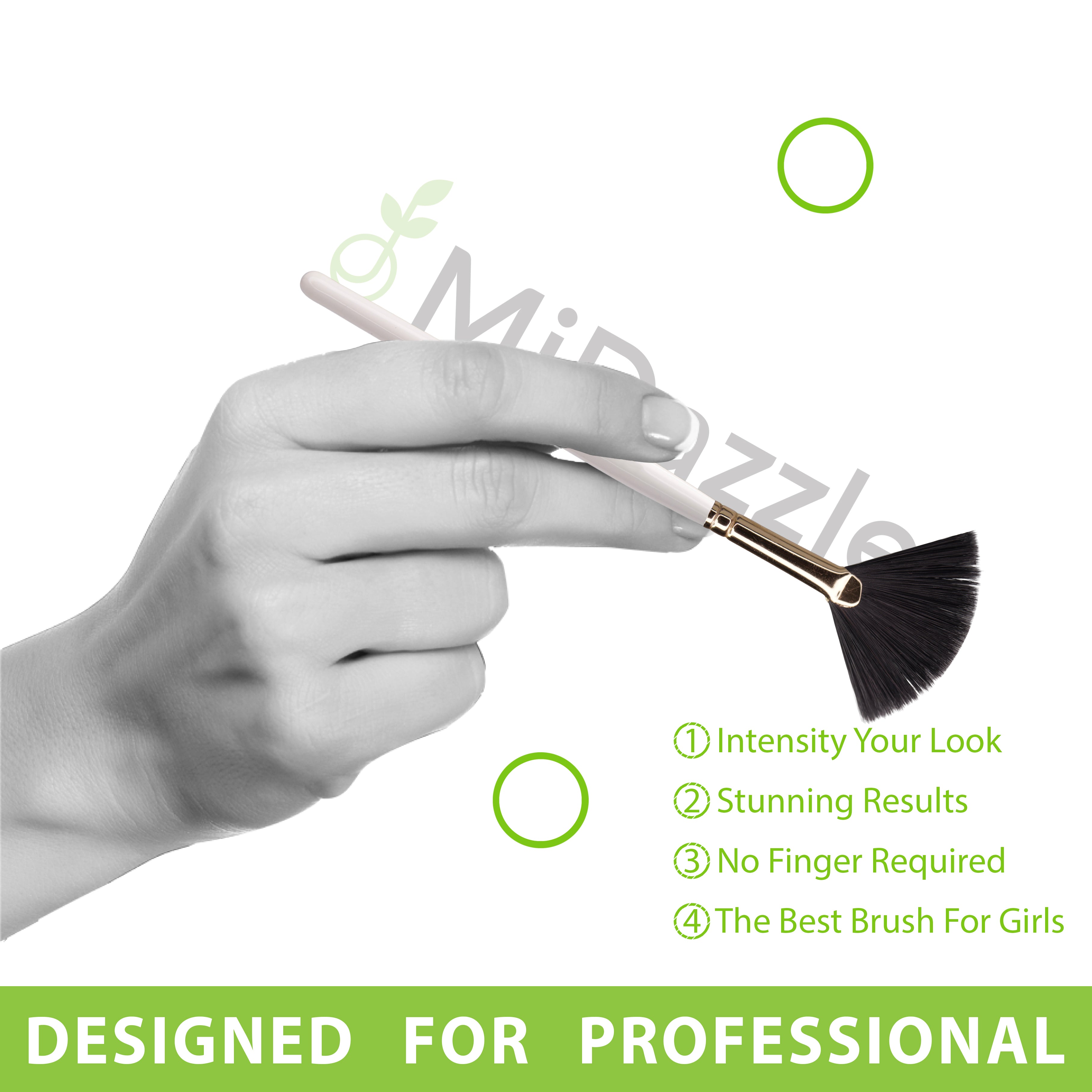 MiDazzle Fan Brush MIMB1307 - Distacart