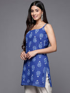 Ahalyaa Floral Printed Pure Cotton Tunic