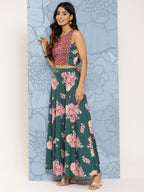 Ahalyaa Printed Sequinned Ready to Wear Lehenga & Blouse With Dupatta
