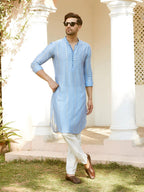 Fabmade Elegance In Every Thread Must Have The Sequins Embroidered Chanderi Silk Kurta