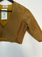 trueBrowns Gold Tissue Blouse