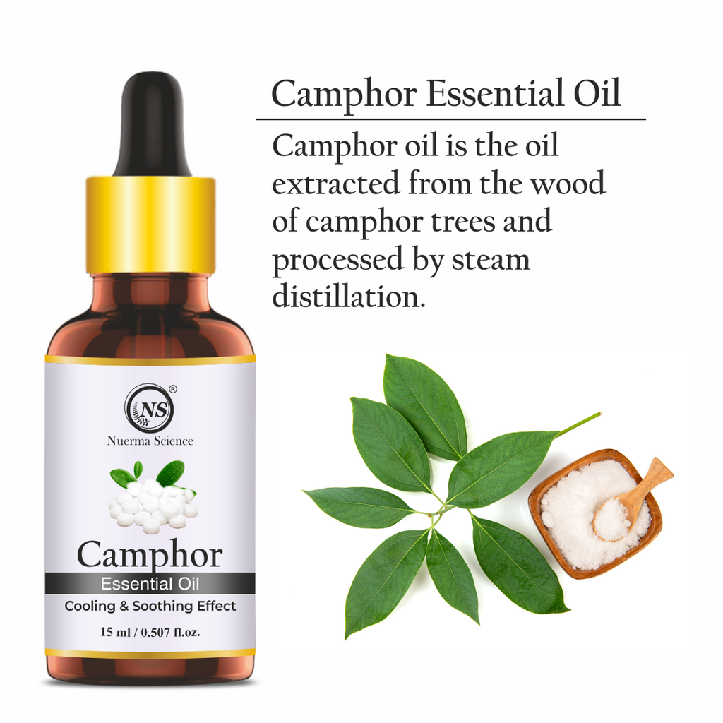 Nuerma Science Camphor (Kapoor) Cold Pressed Oil For Skin & Hair Care