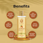 Nuerma Science Pure Almond Hair Oil for Natural Hair Growth