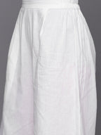 Ahalyaa Floral Embroidered Gotta Patti Pure Cotton Kurta With Palazzos & Dupatta