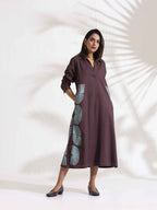 trueBrowns Cola Cotton Print A-line Dress - Distacart