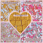 confect girls baby shower sprinkles edible sprinkles mix silver gold blush pink sprinkles pack of 5 baby shower 21