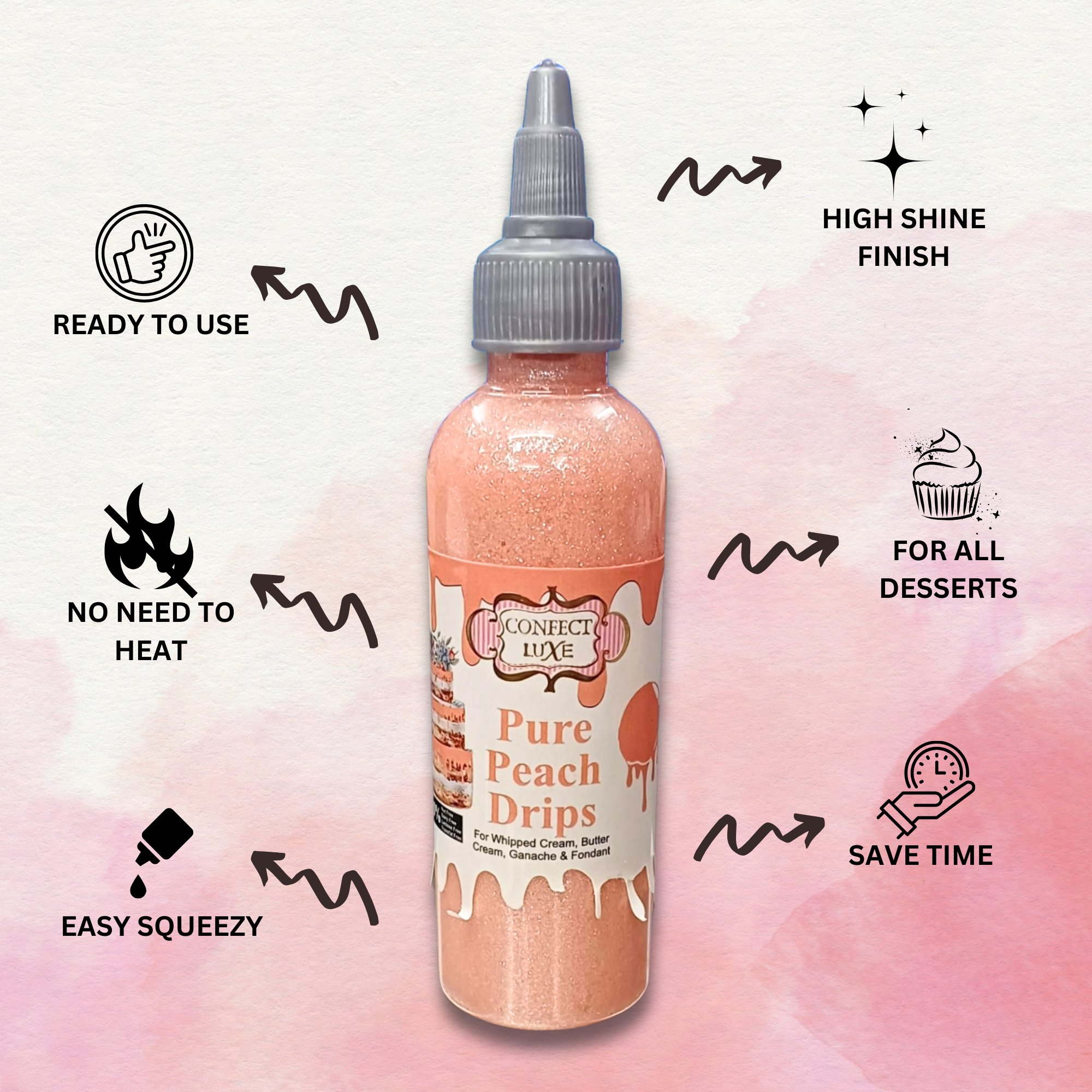 pure peach drips110 gms