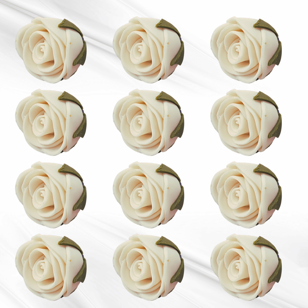 sugar flowers for cake cupcake decoration white 120 gms