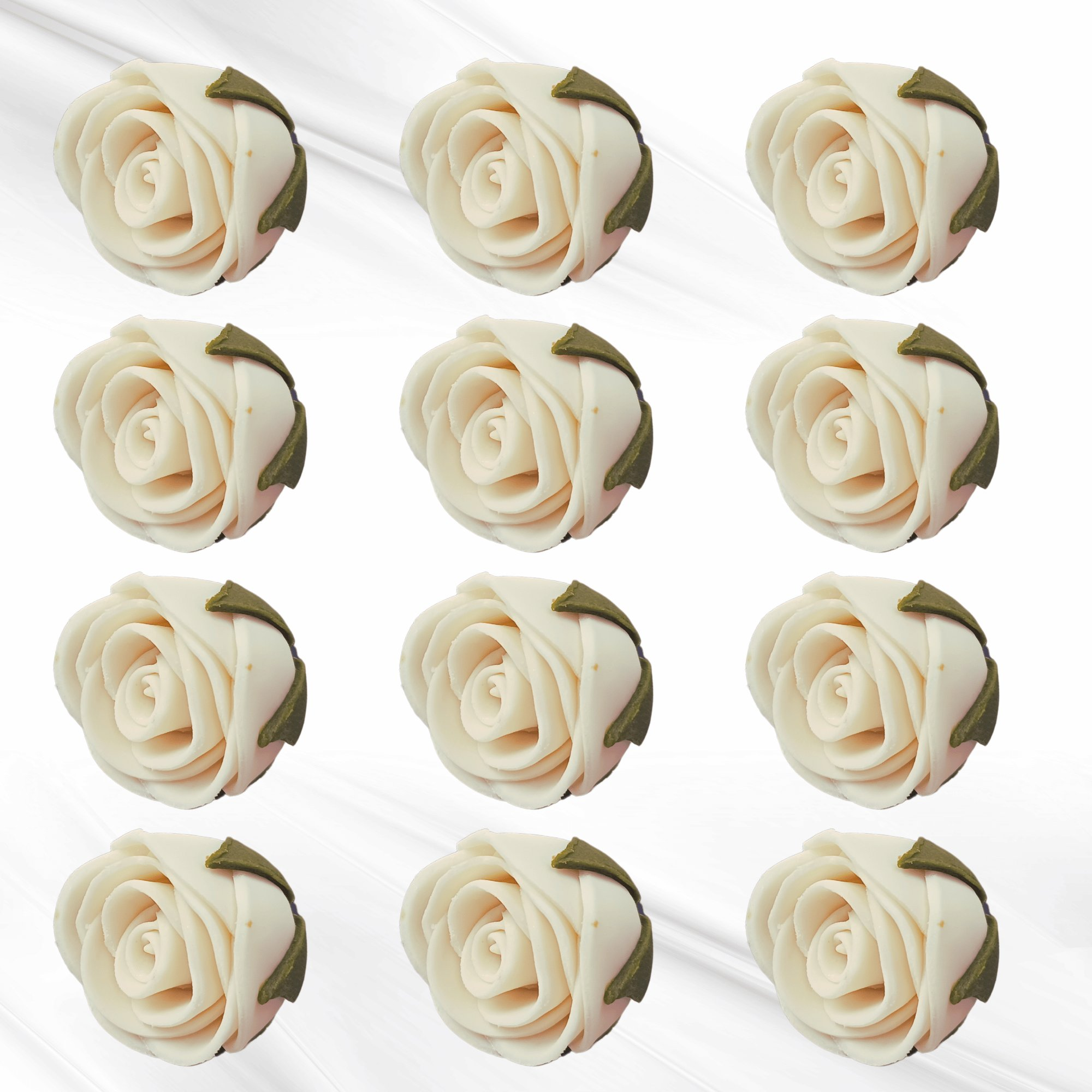 sugar flowers for cake cupcake decoration white 120 gms