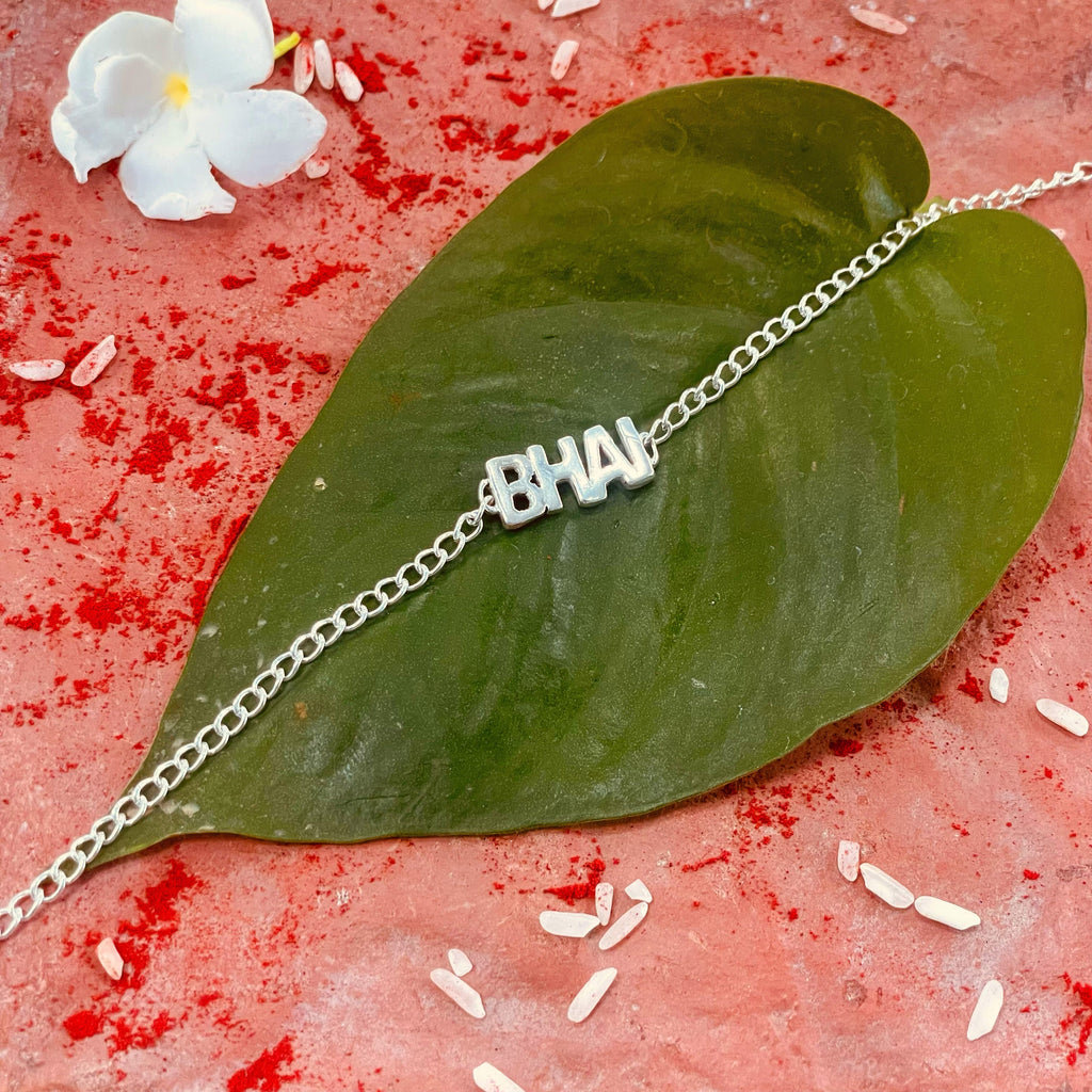 trueBrowns 925 Sterling Silver Bhai Silver Chain Rakhi - Distacart