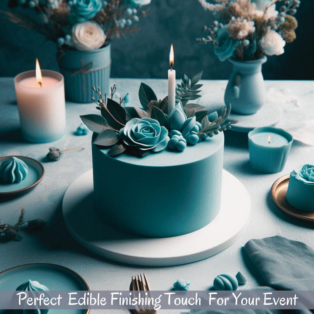 teal fondant edible sugarpaste 1kg