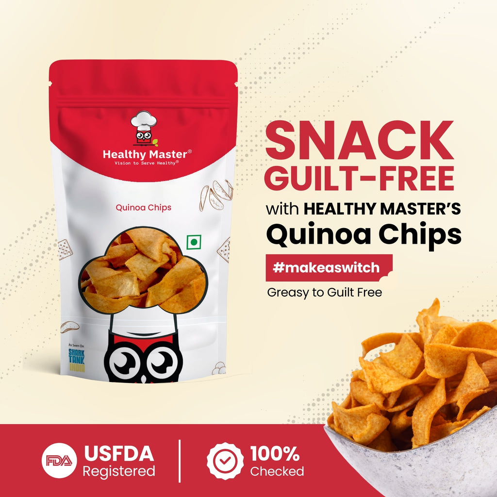Healthy Master Light & Crispy Quinoa Chips | Millet Chips - Distacart