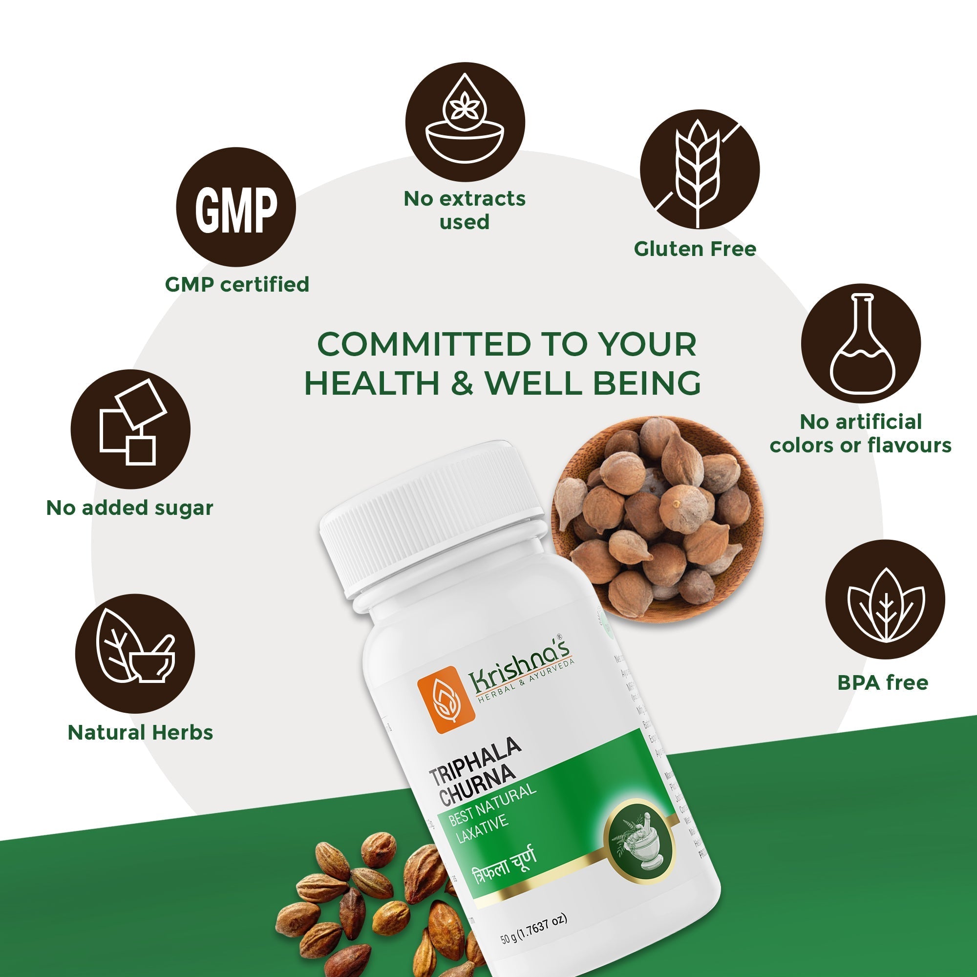 Krishna'S Herbal & Ayurveda Triphala Churna