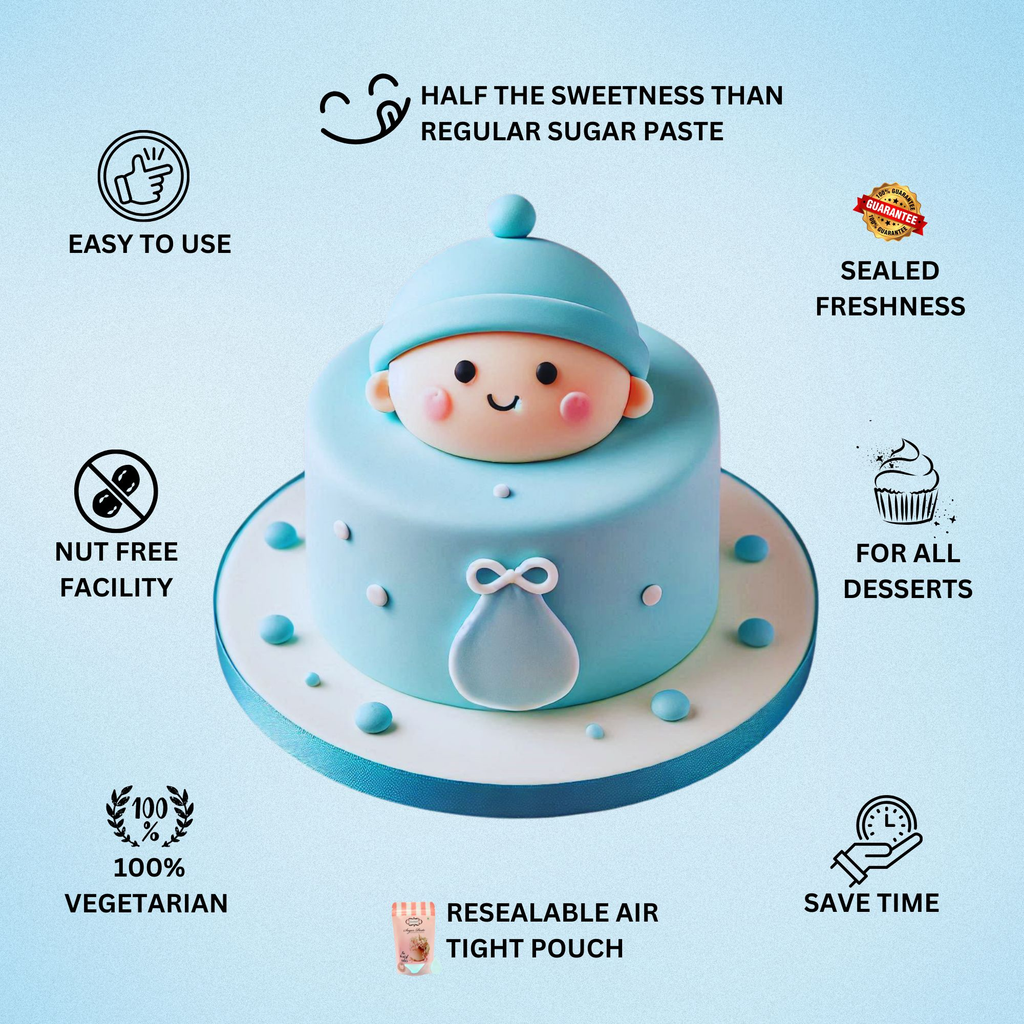 baby blue sugarpaste 250 gms