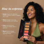 Aflairza Sculpt & Glow 6 Shades Contour And Blush Palette