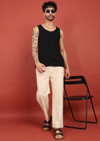 Fabmade Ivory Comfort Linen Pyjama