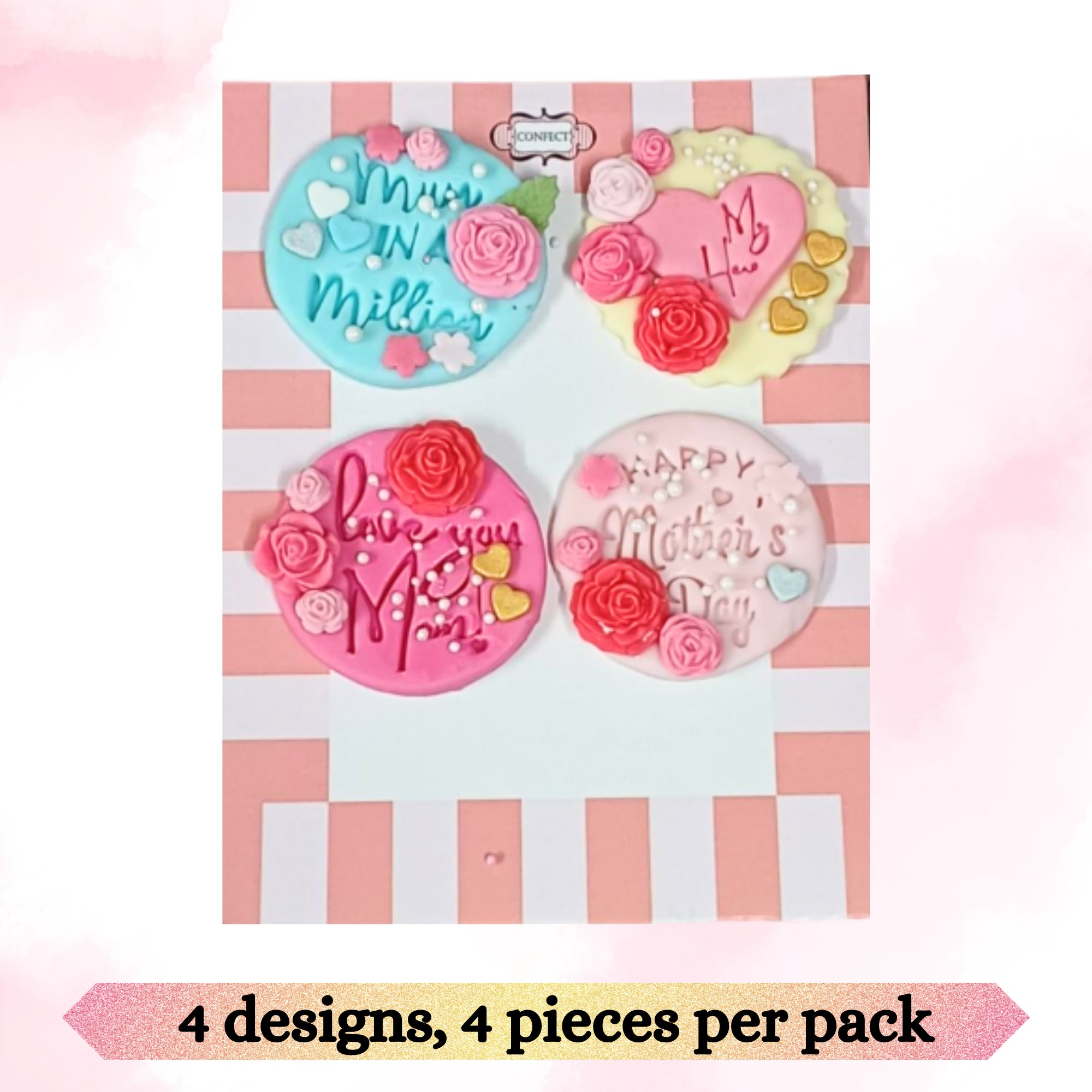confect celebration toppers for cakes cupcakes cake decorations supplies 100gms mday topper 02