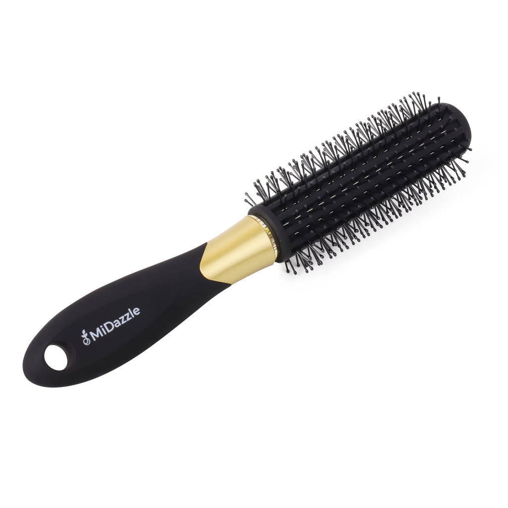 MiDazzle Hair Brush (Black & Gold) MIHB0031 - Distacart