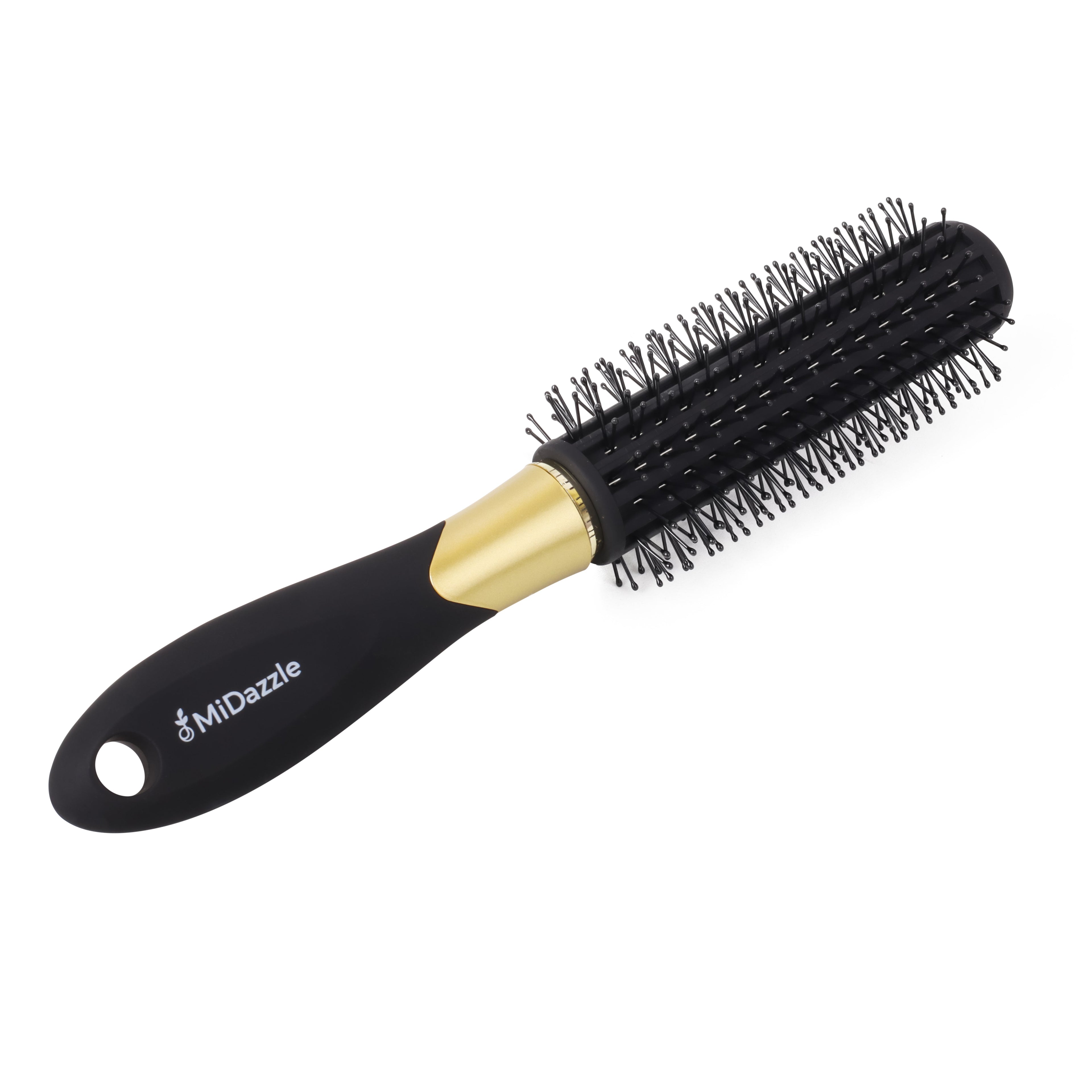 MiDazzle Hair Brush (Black & Gold) MIHB0031 - Distacart
