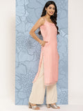 Ahalyaa Polka Dot Printed Organza Kurta