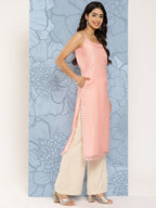 Ahalyaa Polka Dot Printed Organza Kurta