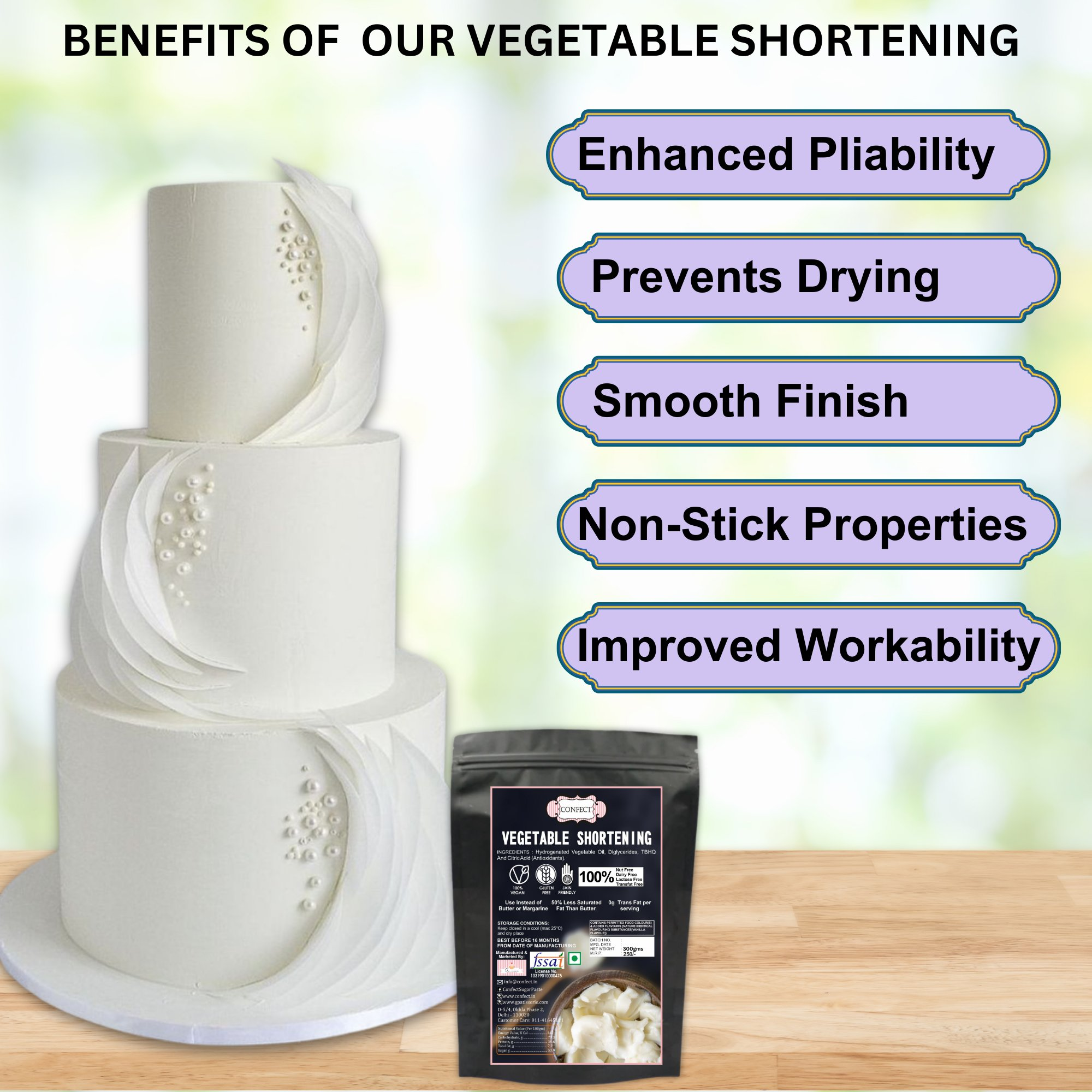 confect vegetable shortening br b 400 gms b