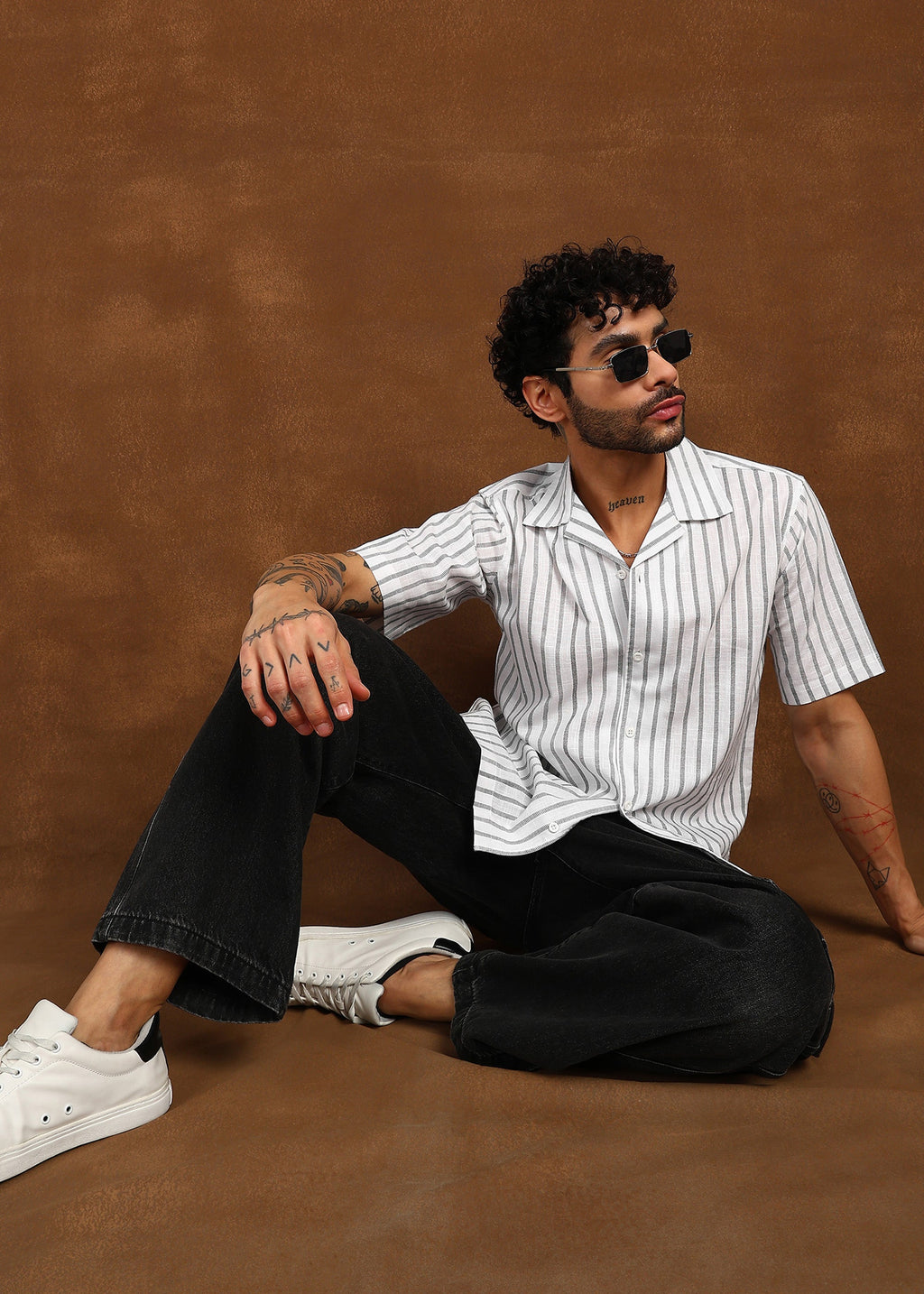 Fabmade Linear Drift Linen Shirt