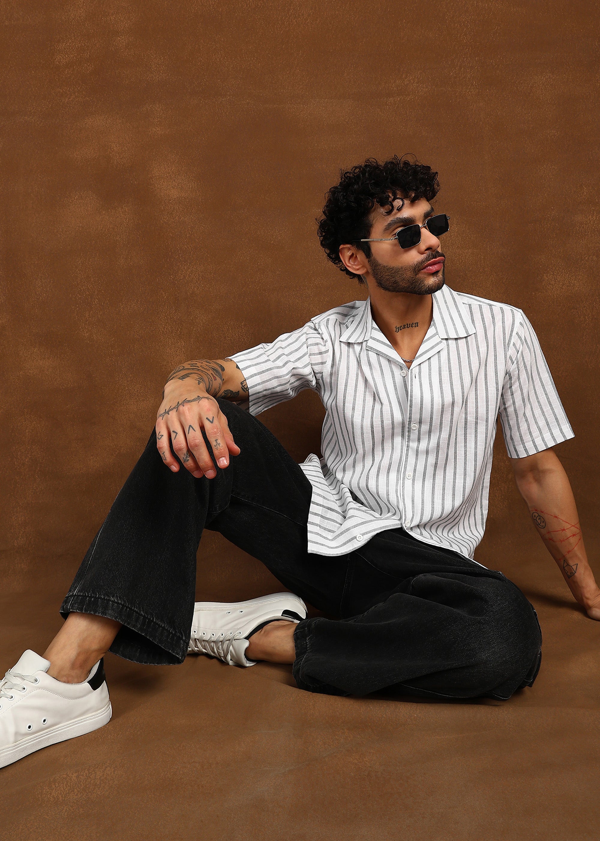 Fabmade Linear Drift Linen Shirt