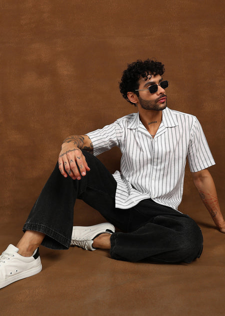 Fabmade Linear Drift Linen Shirt