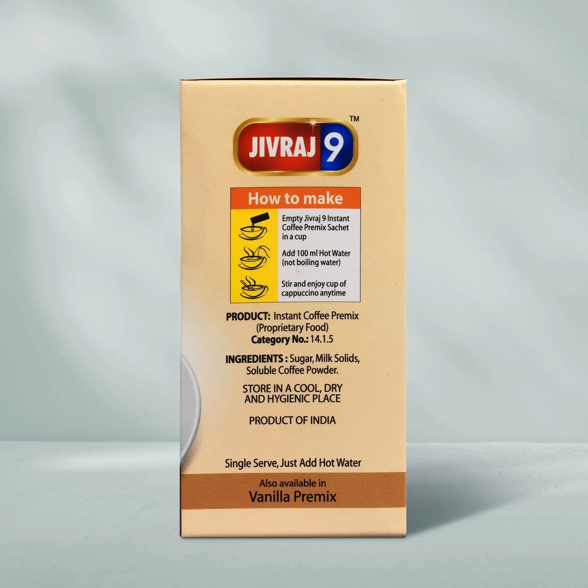 jivraj9 Tea Cappuccino Premix Coffee Box - Distacart