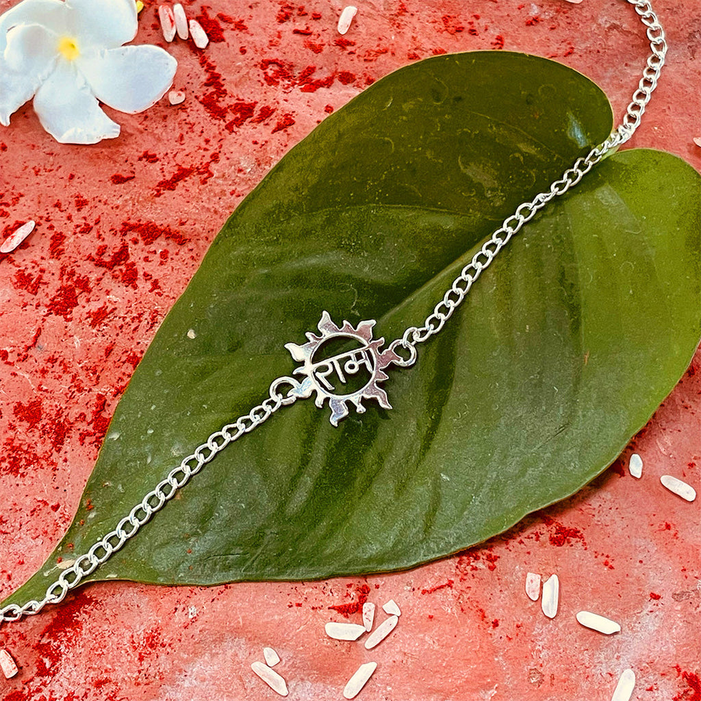 trueBrowns 925 Sterling Silver Ram Silver Chain Rakhi - Distacart