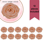confect sugar roses topper sugar roses for cake decorations edible pretty peach pearl roses pack of 12