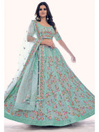 Myra Firozi Soft Net Embroidered Designer Lehenga Choli
